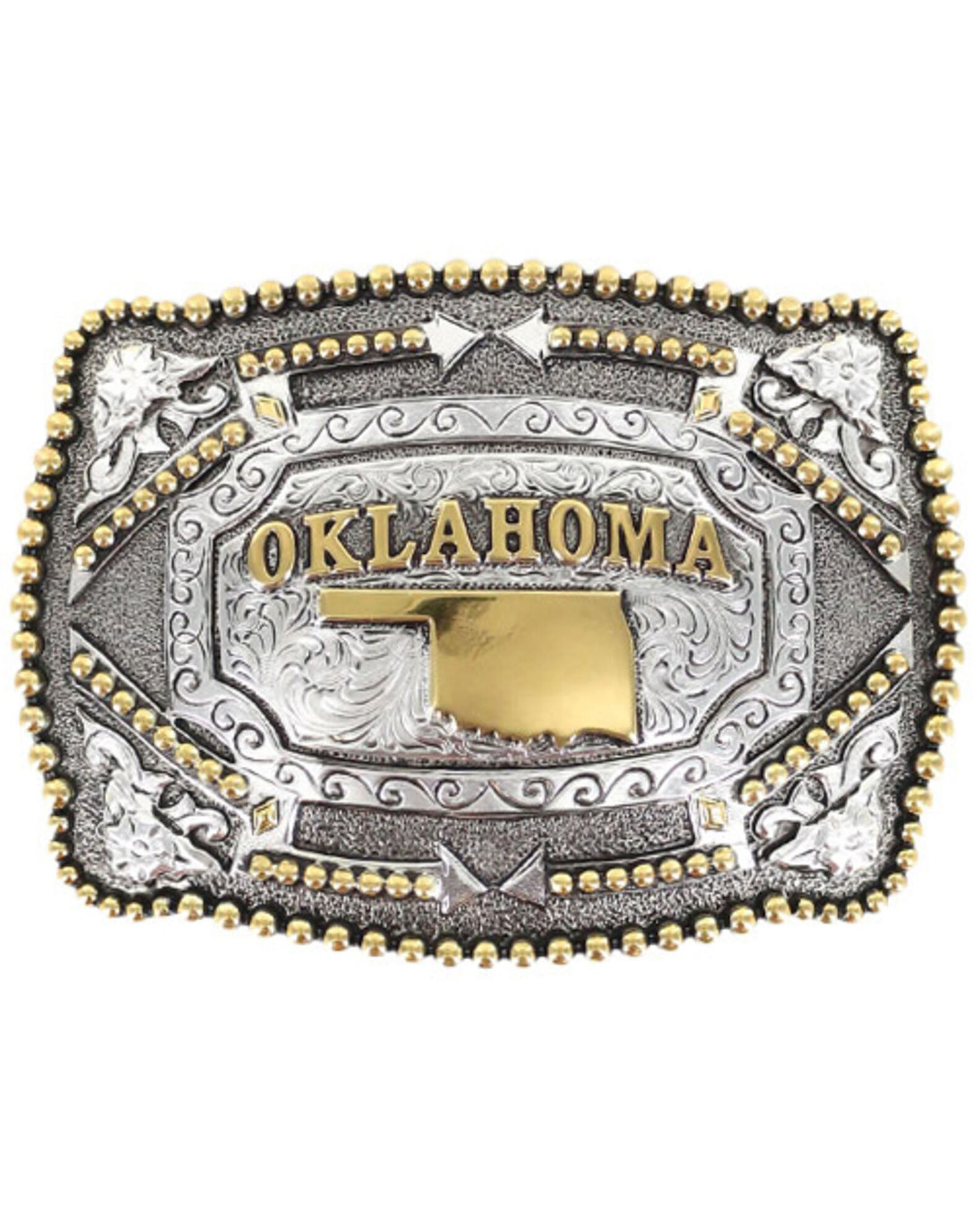 Image #1 - Cody James Oklahoma Belt Buckle, Multi, hi-res