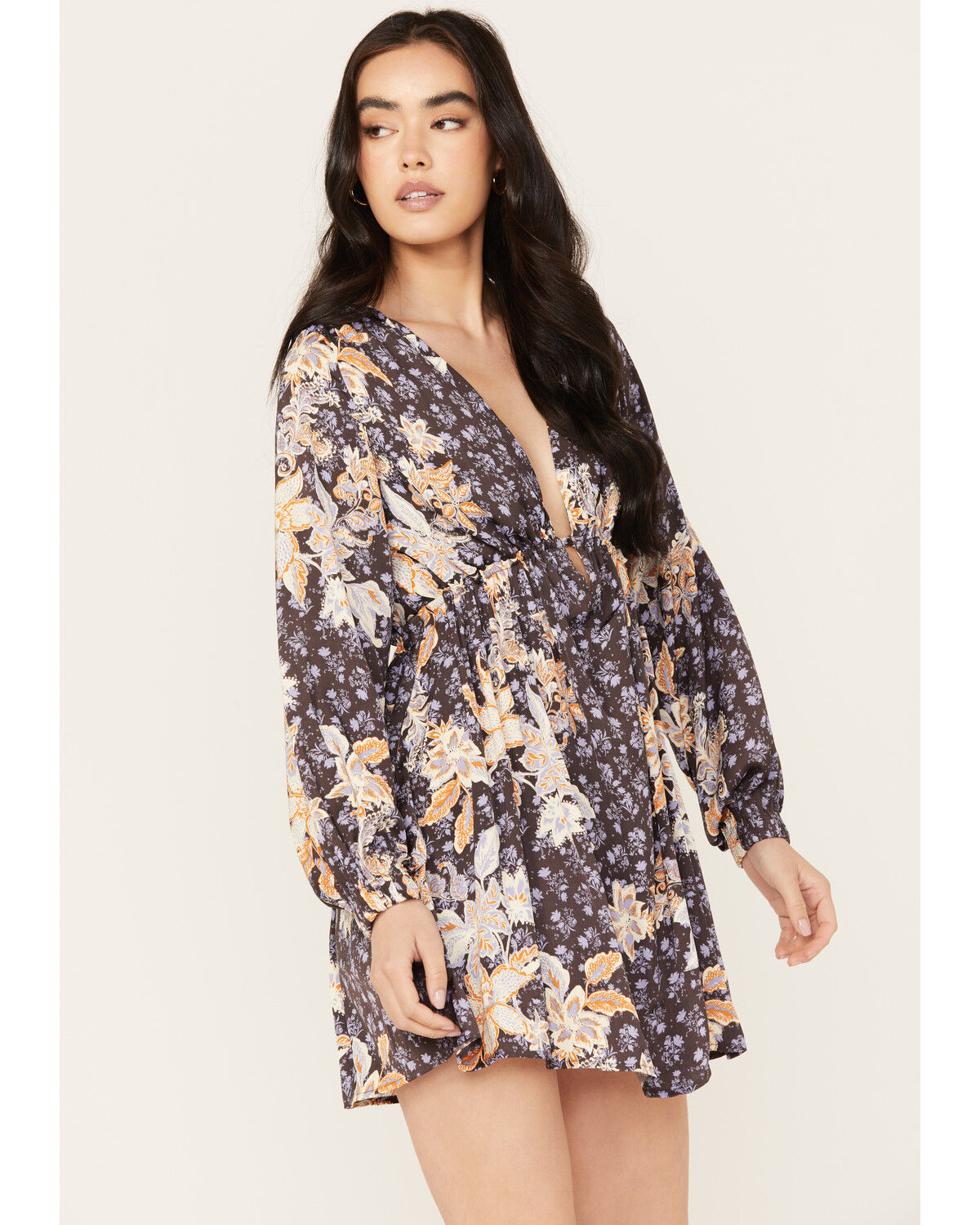 Image #2 - Free People Women's Soli Mini Dress, Dark Blue, hi-res