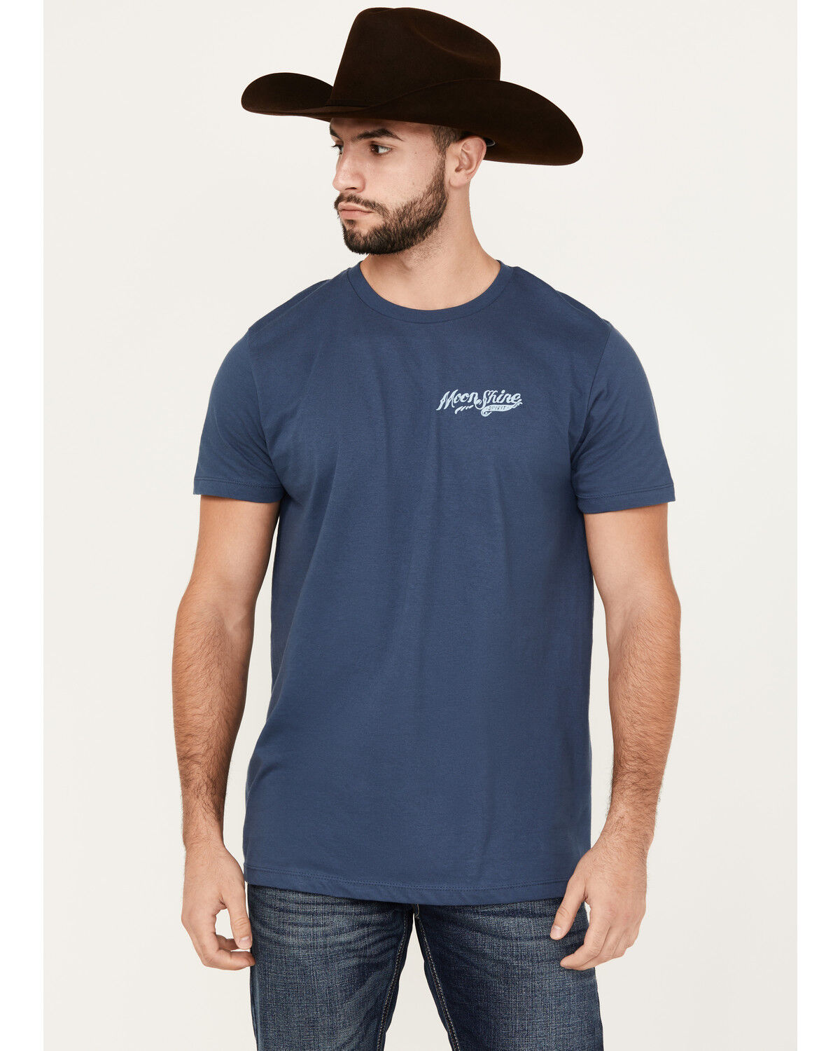 Image #2 - Moonshine Spirit Men's Vaya Con DIos Short Sleeve Graphic T-Shirt, Blue, hi-res