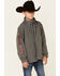 Ariat Boys' Americana Logo 2.0 Zip-Front Softshell Jacket , Charcoal, hi-res