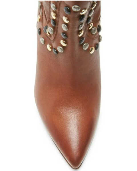 Image #5 - Free People Women's Dakota Heel Studded Leather Western Boots - Pointed Toe , Brown, hi-res