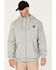 Image #1 - Hawx Men's Full Zip Quilted Water Repellent Hooded Jacket - Big & Tall, Light Grey, hi-res