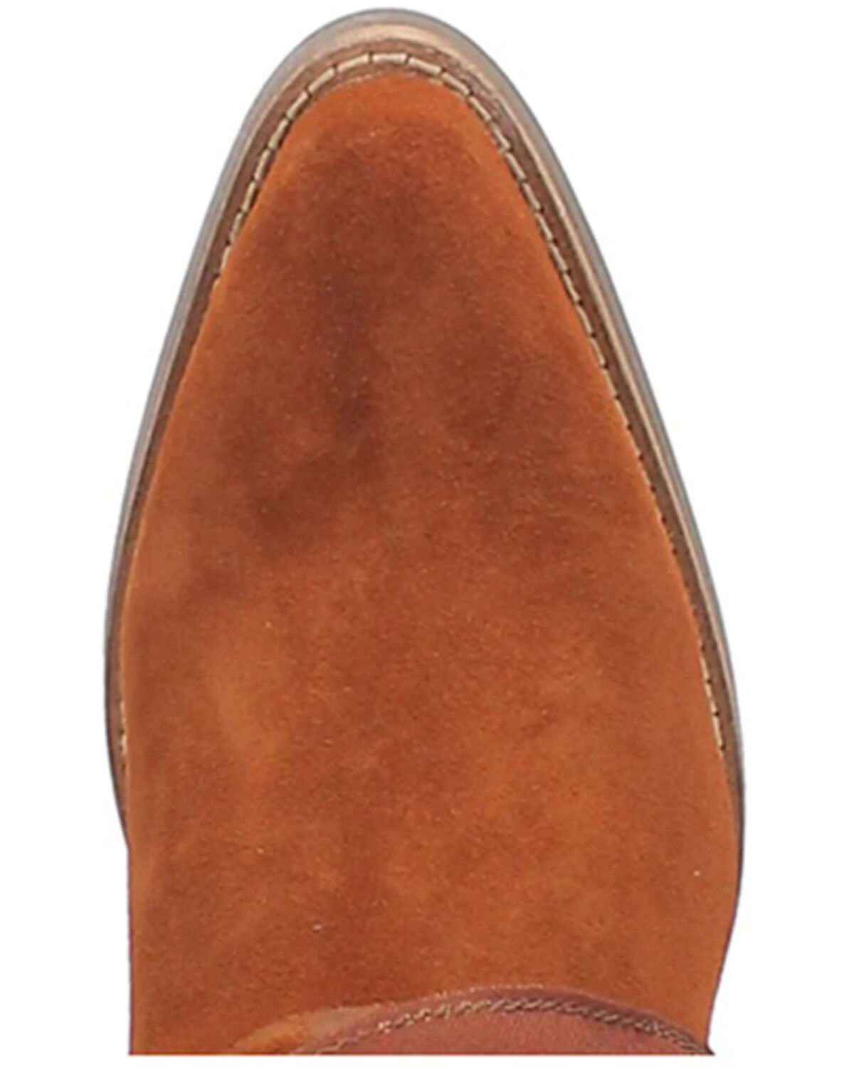 Image #6 - Dingo Women's Suede Bandida Western Booties - Round Toe, Brown, hi-res