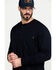 Image #5 - Hawx Men's FR Solid Long Sleeve Pocket Henley Work Shirt - Big, Navy, hi-res
