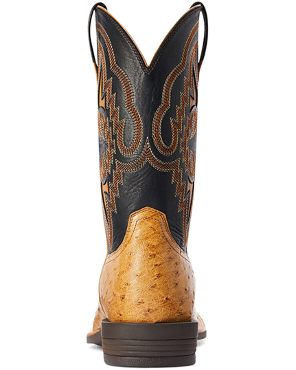 Image #3 - Ariat Men's Dagger Full-Quill Ostrich Exotic Western Boots - Broad Square Toe, Brown, hi-res