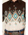 Image #3 - Panhandle Boys' Southwestern Print Border Long Sleeve Snap Western Shirt, Brown, hi-res