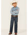 Image #3 - Cody James Little Boys' Saguaro Dark Wash Mid Rise Stretch Slim Bootcut Jeans - Sizes 4-8, Blue, hi-res