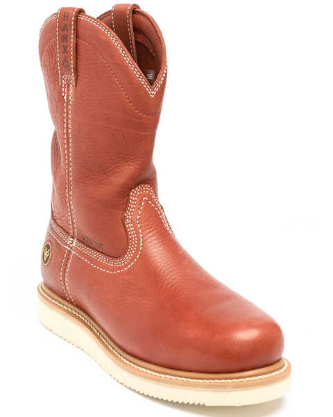 Hawx Men's 10" Grade Work Boots - Composite Toe, Red, hi-res