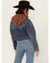 Image #1 - Cleo + Wolf Women's Arno Medium Wash Cropped Denim Jacket, Medium Wash, hi-res