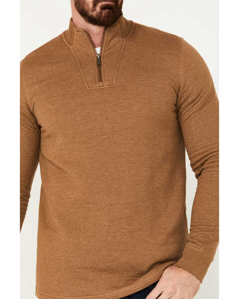 Image #3 - Brothers and Sons Men's Wilson Long Sleeve Zip Pullover, Camel, hi-res