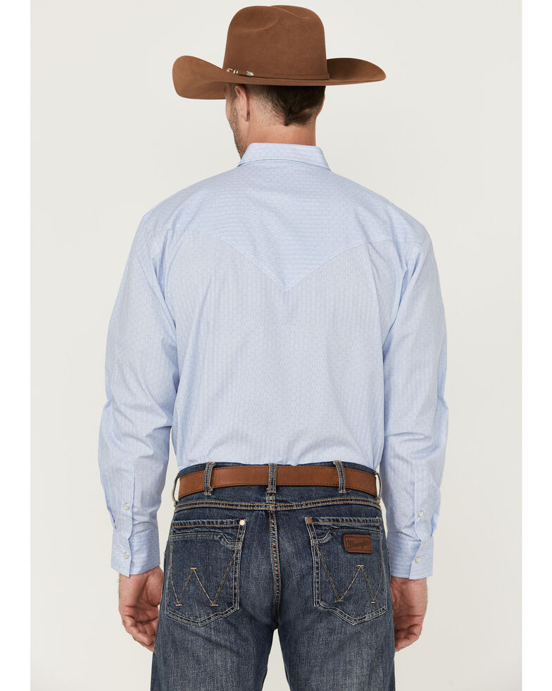 Resistol Men's Destin Long Sleeve Snap Western Shirt , Blue, hi-res