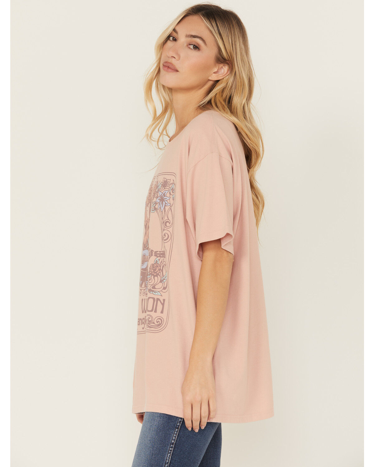 Image #2 - Wrangler Women's Lainey Wilson Short Sleeve Graphic Tee, Rose, hi-res