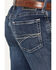 Image #4 - Ariat Men's M2 Kenny Dark Wash Relaxed Straight Stretch Denim Jeans, Dark Wash, hi-res
