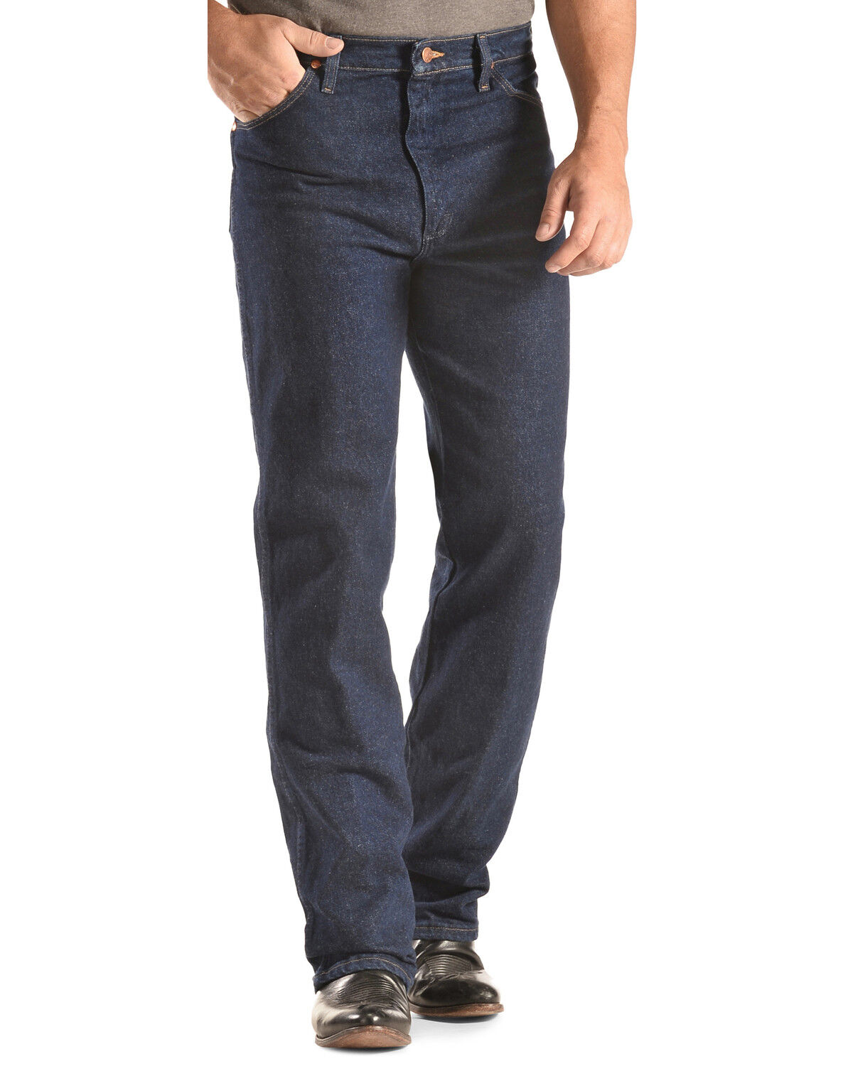 Image #3 - Wrangler Men's 937 Stretch Slim Cowboy Cut Jeans, Indigo, hi-res