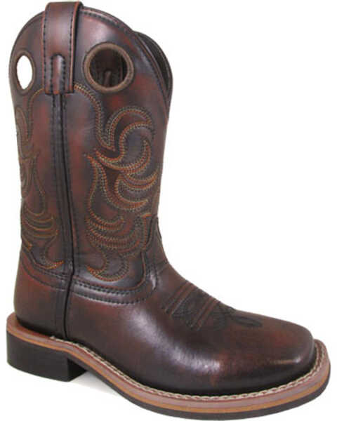 Image #1 - Smoky Mountain Boys'  Landry Boots - Square Toe , Chocolate, hi-res