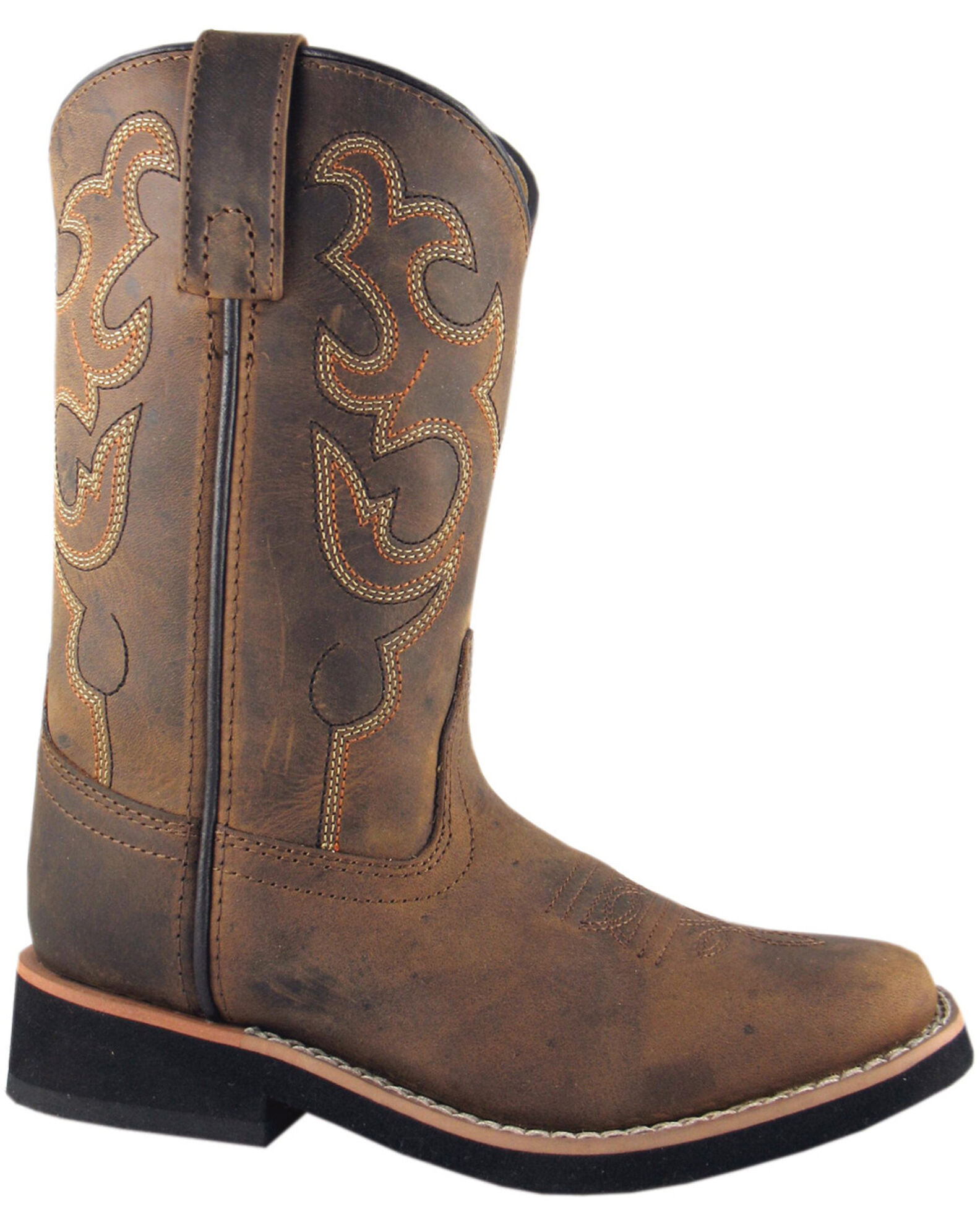 Image #1 - Smoky Mountain Toddler Boys' Pueblo Western Boots - Broad Square Toe, Crazyhorse, hi-res