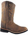 Image #1 - Smoky Mountain Toddler Boys' Pueblo Western Boots - Broad Square Toe, Crazyhorse, hi-res