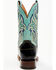 Image #5 - Dan Post Men's Eel Exotic Western Boots - Broad Square Toe , Black/blue, hi-res