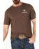 Image #3 - Ariat Men's Outline Logo Short Sleeve Graphic T-Shirt, Brown, hi-res