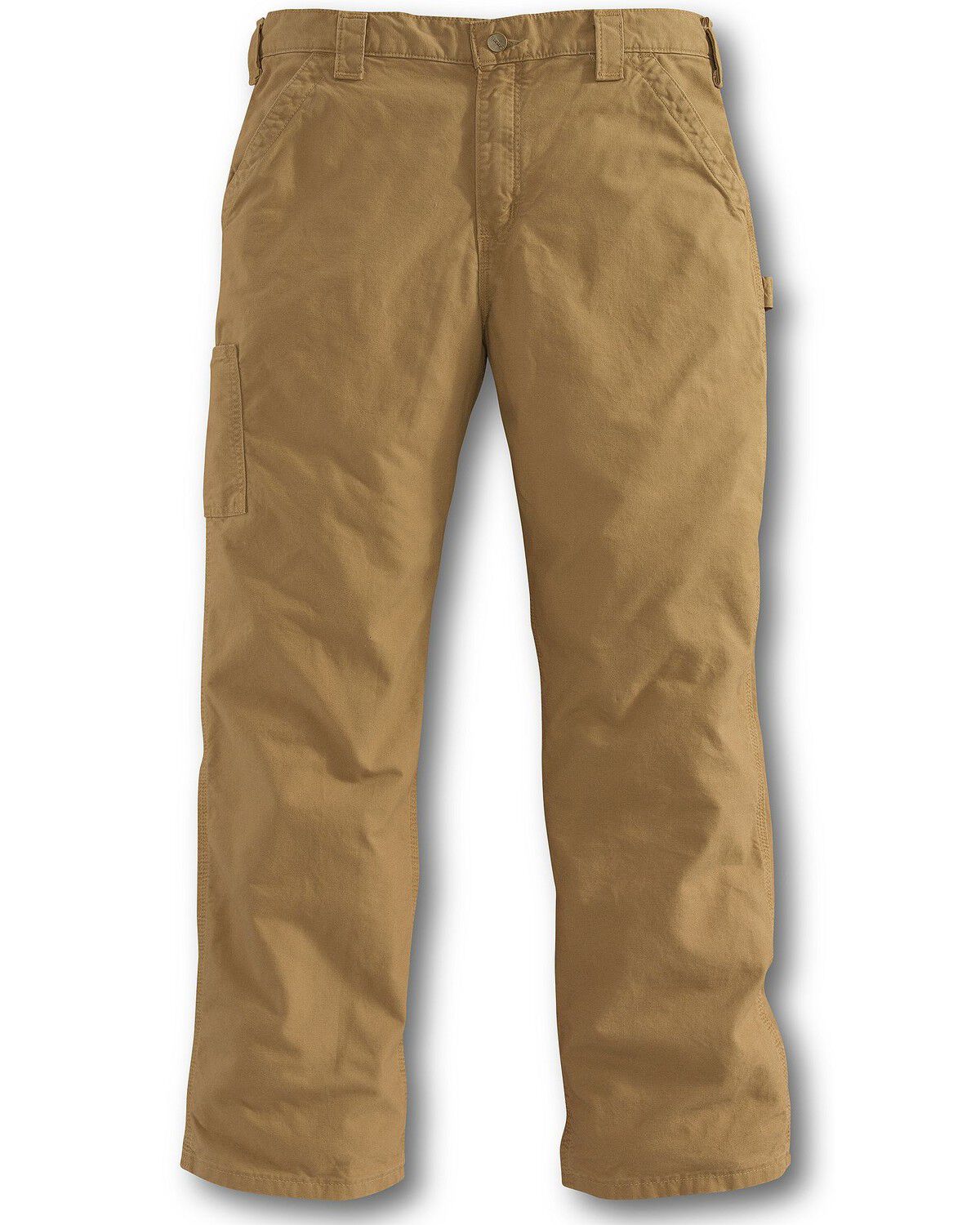 Image #2 - Carhartt Men's Canvas Dungaree Work Pants, Khaki, hi-res