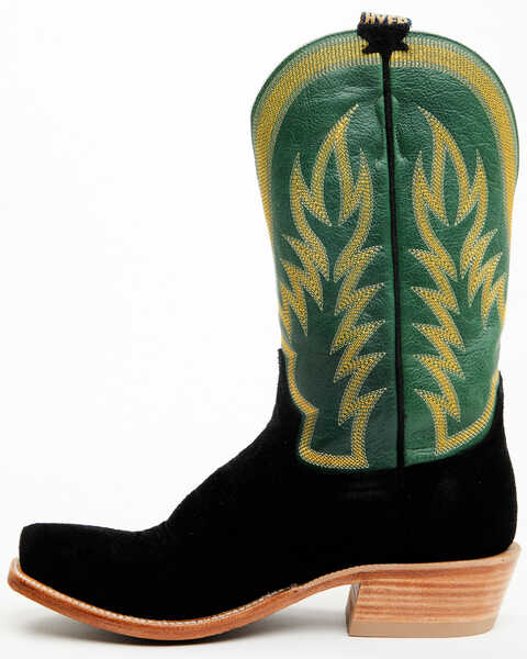 Image #3 - Hyer Men's Culver Roughout Western Boots - Square Toe , Black, hi-res
