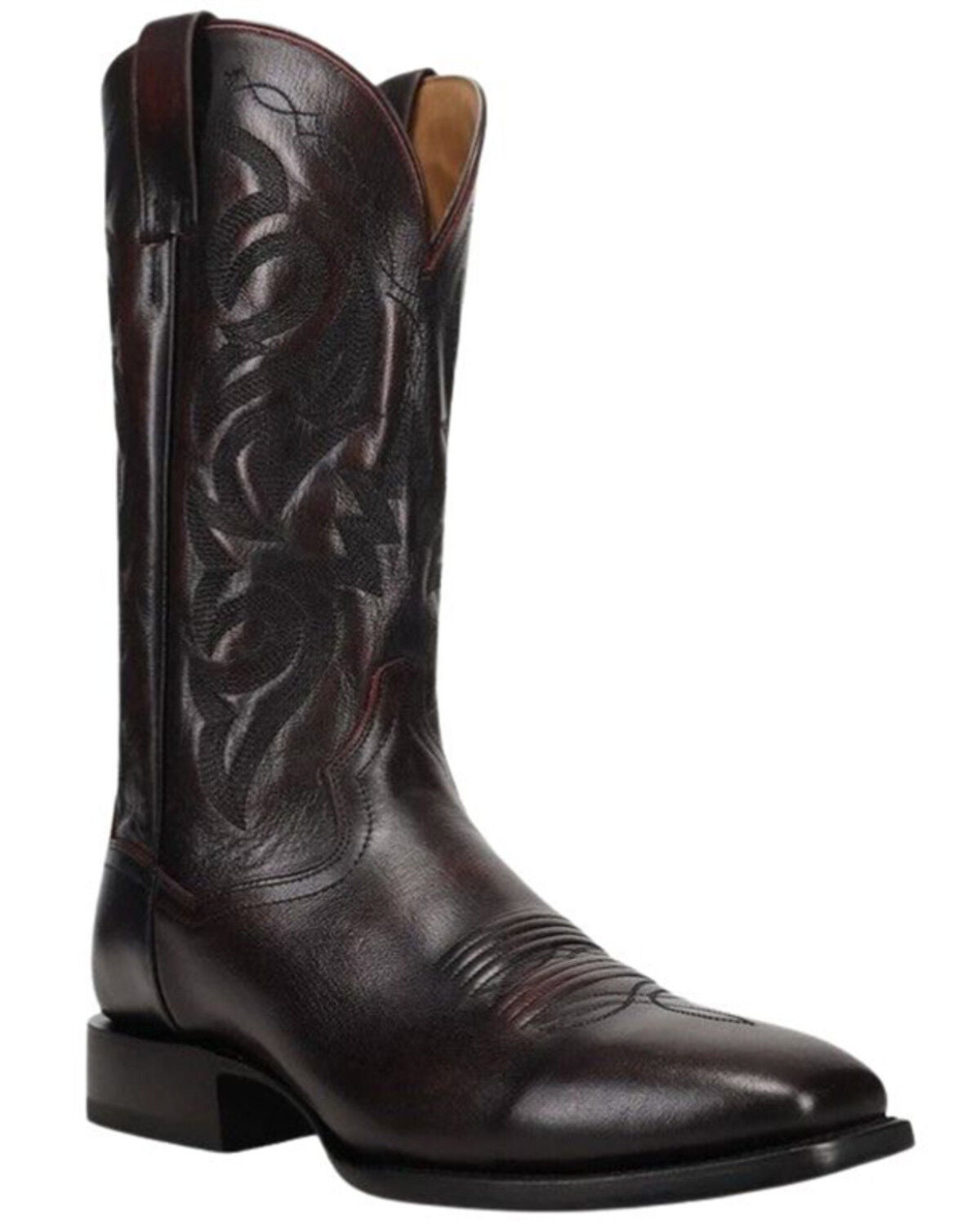 Dan Post Men's Remington Western Boots - Square Toe, Black Cherry, hi-res