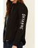 Image #3 - Shyanne Women's Black Logo Sleeve Zip-Front Softshell Jacket , , hi-res