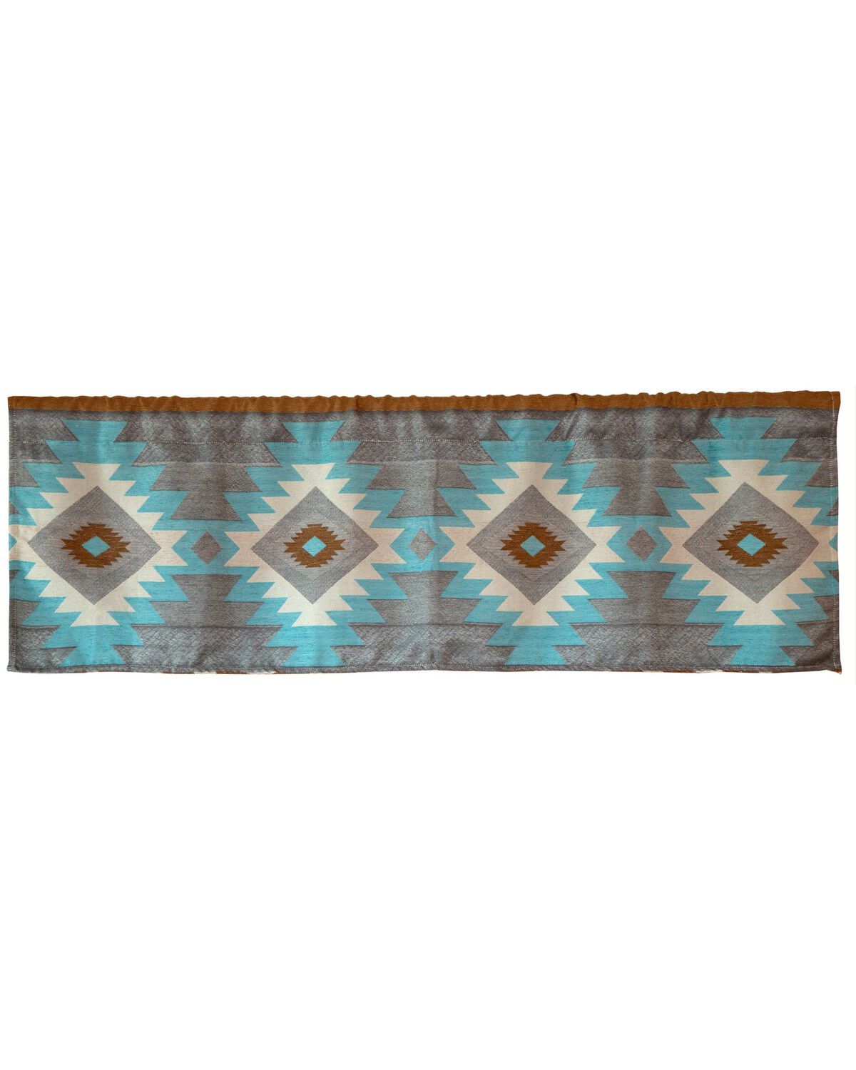 Image #1 - Wrangler Mesa Daybreak Southwestern Print Valance, Blue, hi-res