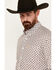 Cinch Men's Medallion Print Long Sleeve Button Down Western Shirt, White, hi-res