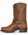 Brothers & Sons Men's Pull On Motorcycle Boots - Square Toe, Brown, hi-res