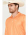 Cinch Men's Mini Geo Print Polo, Orange, hi-res