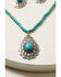 Image #2 - Shyanne Women's Turquoise Beaded Teardrop Jewelry Set - 2 Piece, Silver, hi-res