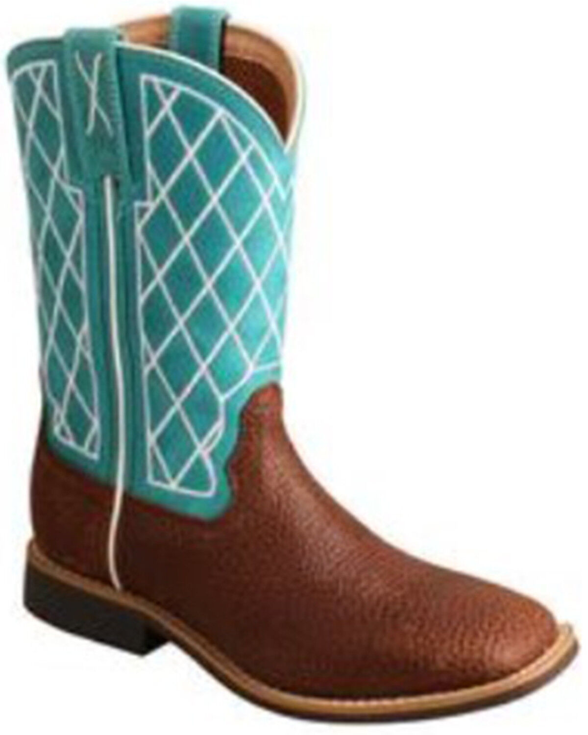 Image #1 - Twisted X Boys' Top Hand Western Boots - Broad Square Toe, Brown, hi-res
