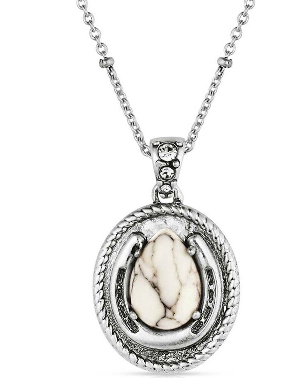 Image #1 - Montana Silversmiths Women's Pure Luck Necklace, Silver, hi-res