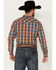 Image #4 - Panhandle Men's Plaid Print Long Sleeve Snap Stretch Western Shirt - Big, Multi, hi-res