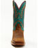 Image #4 - Twisted X Women's 11" Tech X Western Boots - Broad Square Toe, Chocolate/turquoise, hi-res