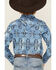 Image #4 - Cody James Boys' Maverick Southwestern Print Long Sleeve Snap Western Shirt, Blue, hi-res