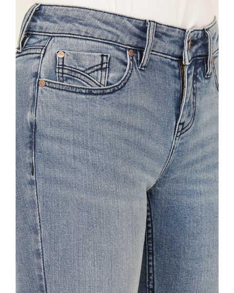 Image #4 - Shyanne Women's Aviza Medium Wash Mid Rise Bootcut Jeans, Dark Wash, hi-res