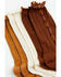 Image #2 - Boot Barn Women's Pointelle Novelty Trim Crew Socks - 3 Pack, Brown, hi-res
