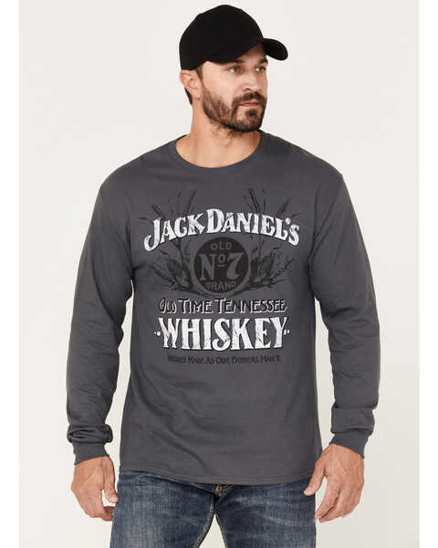 Image #1 - Jack Daniel's Men's Old Time Whiskey T-Shirt , Grey, hi-res
