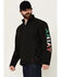 Image #2 - Ariat Men's FR Mexico Team Logo Softshell Jacket, Black, hi-res