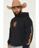 Image #2 - Smith & Wesson Men's Logo Graphic Hooded Sweatshirt, Black, hi-res