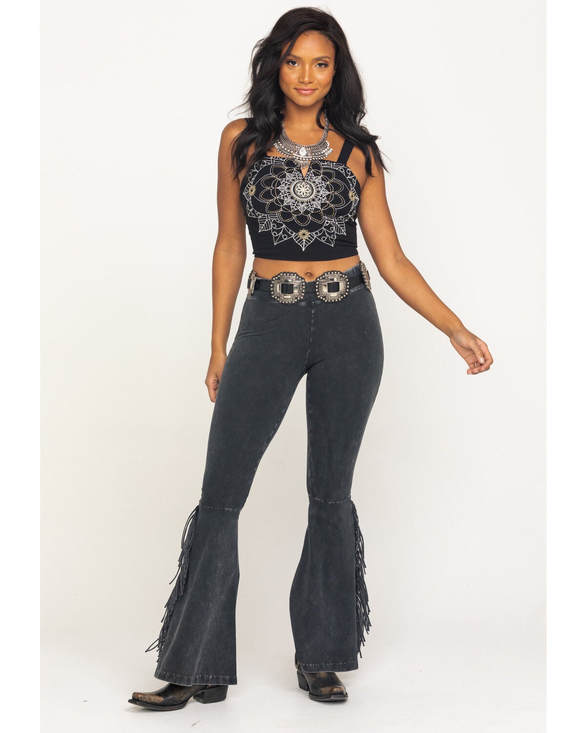 cowgirl pants with fringe