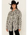 Image #1 - Fornia Women's Leopard Print Polar Fleece Shacket, White, hi-res