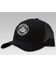 Image #1 - RopeSmart Men's Black Hawg Gear Rubber Logo Mesh-Back Trucker Cap, Black, hi-res