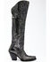 Image #2 - Dan Post Women's Black Snake Print Western Boots - Snip Toe, Silver, hi-res