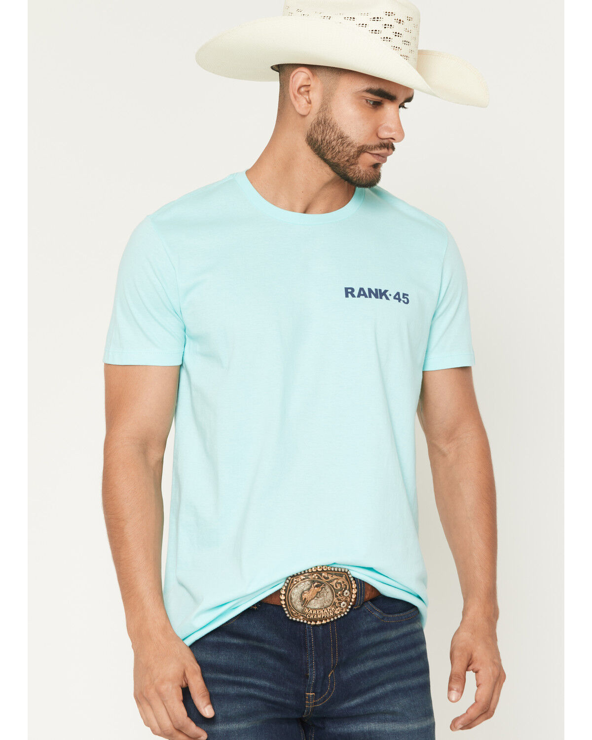 Image #2 - RANK 45® Men's Breaking Barriers Short Sleeve Graphic T-Shirt, Mint, hi-res