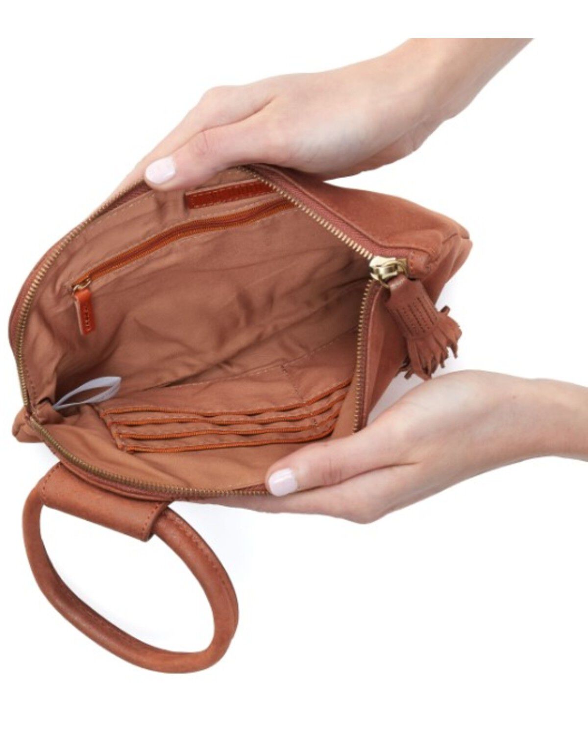 Image #2 - Hobo Women's Sable Wristlet, Brown, hi-res