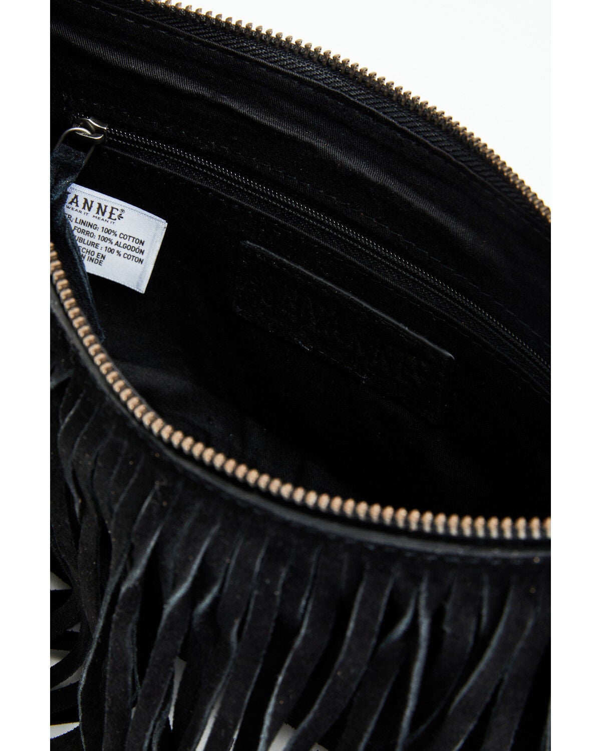 Image #3 - Shyanne Women's Maren Suede Fringe Shoulder Bag, Black, hi-res