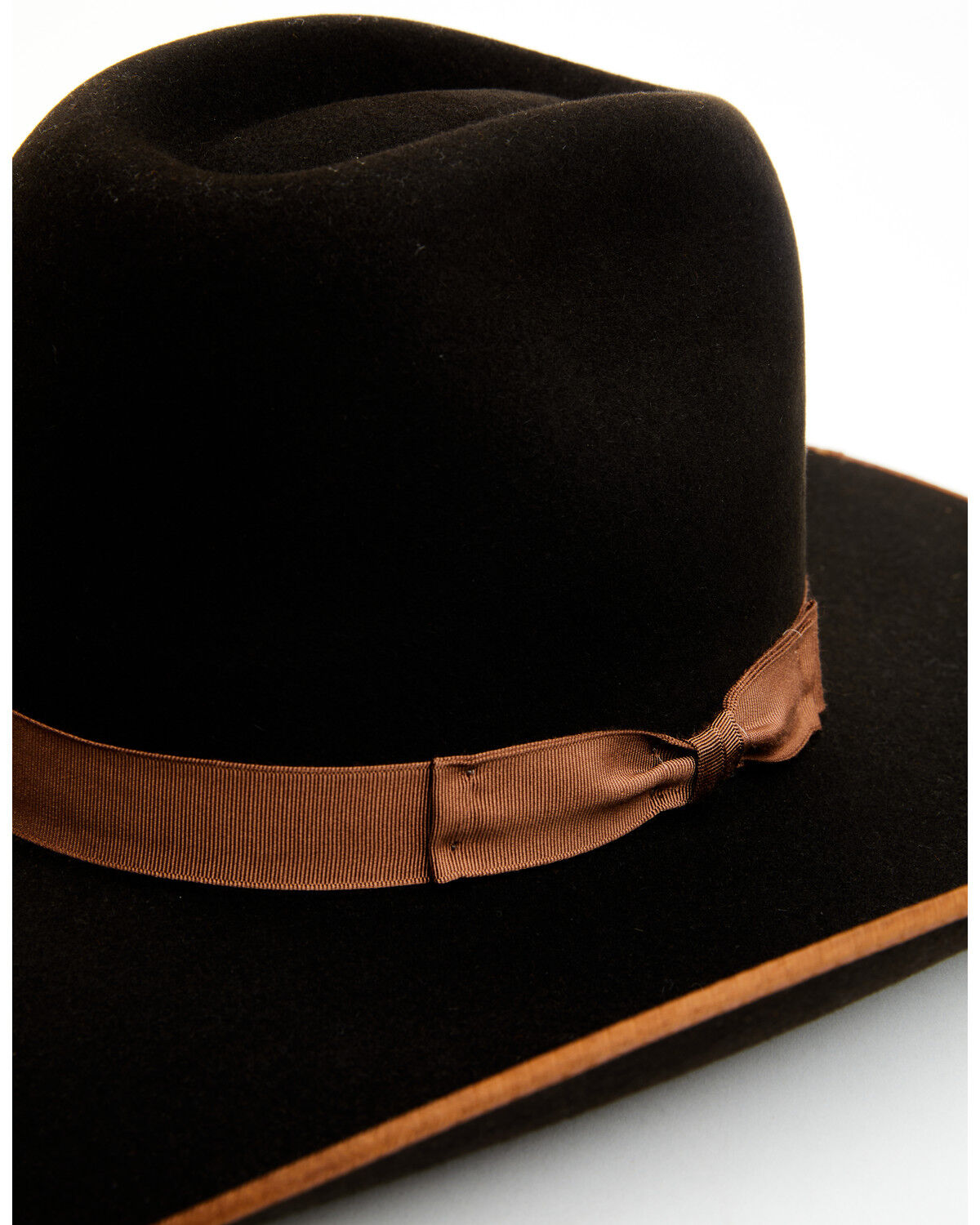Image #2 - Serratelli 6X Felt Cowboy Hat, Brown, hi-res